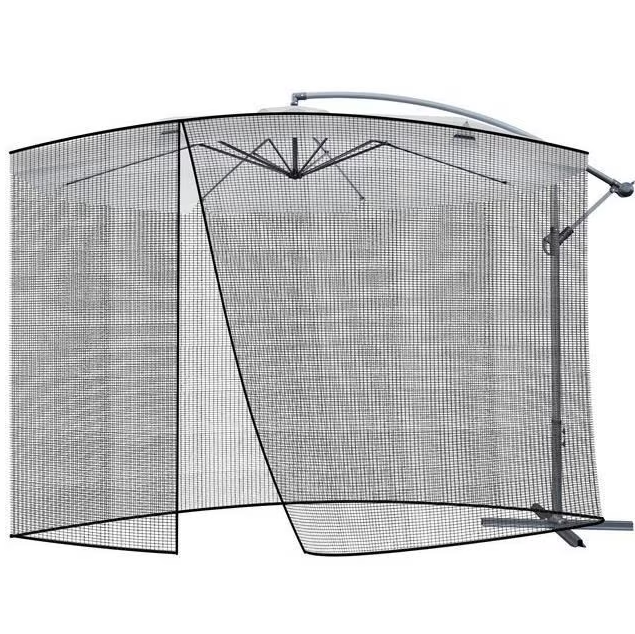 Plasa anti-tantari, muste si alte insecte, Zola, pentru umbrela de gradina, diametru 3.5 m, inaltime 2.6 m, inchidere cu fermoar, neagra Plasa anti-tantari, muste si alte insecte, Zola, pentru umbrela de gradina, diametru 3.5 m, inaltime 2.6 m, inchidere cu fermoar, neagra